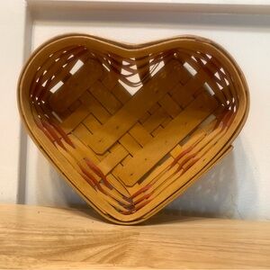 Longaberger Large Heart-Shaped Basket Only